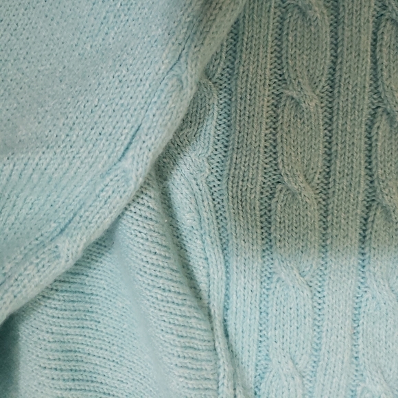 Allison Daley button up sweater with pockets blue 3x - Picture 5 of 6